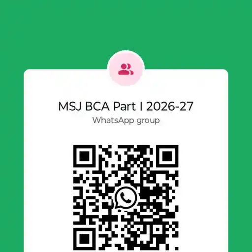 MSJ BCA Part l 2026-27 — education WhatsApp group